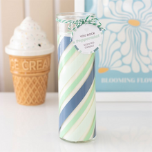 Load image into Gallery viewer, Candy Stripe Peppermint Tube Candle
