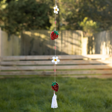 Load image into Gallery viewer, String of Daisy and Strawberry Suncatchers
