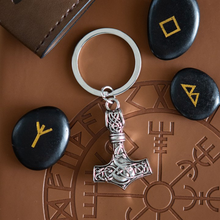Load image into Gallery viewer, Mjölnir Hammer Keyring
