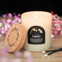 Load image into Gallery viewer, Imbolc Spiced Vanilla Wheel of the Year Candle
