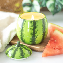Load image into Gallery viewer, Watermelon Shaped Candle Jar
