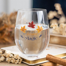 Load image into Gallery viewer, Autumn Magic Stemless Glass
