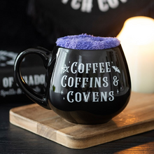 Load image into Gallery viewer, Coffee, Coffins &amp; Covens Mug and Socks Set
