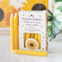 Load image into Gallery viewer, Wildflower &amp; Lemon Summer Ritual Candles
