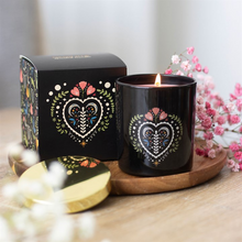 Load image into Gallery viewer, Midnight Bloom Black French Tulip Scented Candle
