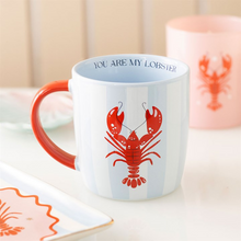 Load image into Gallery viewer, You Are My Lobster Striped Mug
