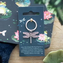 Load image into Gallery viewer, Dragonfly Keyring
