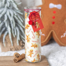 Load image into Gallery viewer, Candy Cane Warm Gingerbread Tube Candle
