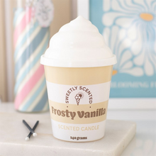 Load image into Gallery viewer, Frosty Vanilla Ice Cream Scented Candle
