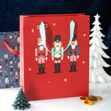 Load image into Gallery viewer, 33cm Red Nutcracker Gift Bag
