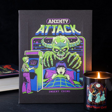 Load image into Gallery viewer, 19x25cm Anxiety Attack Canvas Plaque by Steven Rhodes
