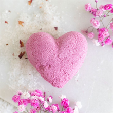 Load image into Gallery viewer, Love Yourself Heart-Shaped Cherry Bath Bomb
