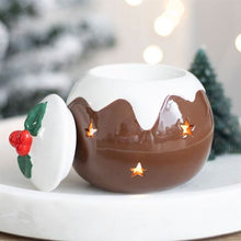Load image into Gallery viewer, Christmas Pudding Oil Burner Wax Warmer

