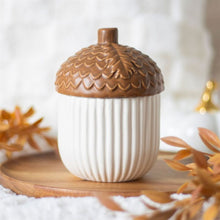 Load image into Gallery viewer, Autumn Acorn Ceramic Storage Jar
