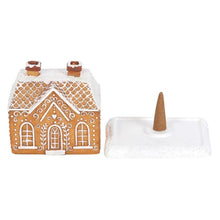 Load image into Gallery viewer, Gingerbread House Incense Cone Burner
