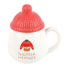 Load image into Gallery viewer, Sweater Weather Lidded Mug
