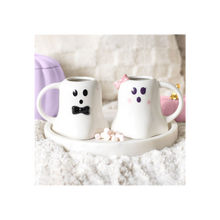 Load image into Gallery viewer, Mr and Mrs Boo Ghost Shaped Mug Set
