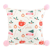 Load image into Gallery viewer, Square Sugarplum Fun Christmas Print Cushion
