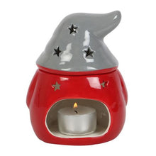 Load image into Gallery viewer, Red and Grey Gonk Oil Burner Wax Warmer
