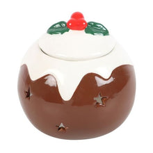 Load image into Gallery viewer, Christmas Pudding Oil Burner Wax Warmer
