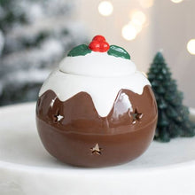 Load image into Gallery viewer, Christmas Pudding Oil Burner Wax Warmer
