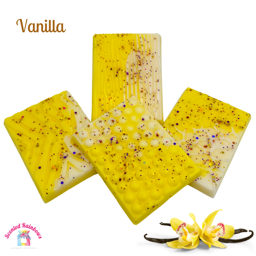 Vanilla Texture Bar -  Luxury wax melts - long lasting - highly scented - colourful - madagascan vanilla - pure vanilla - extract