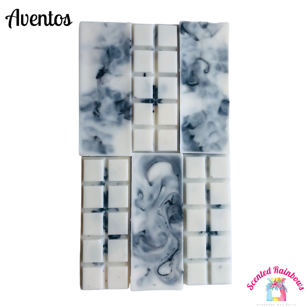 Aventos Wax Melt Snap Bar - Manly aftershave Scent - Marble Effect Wax Bar - Aventus Creed Dupe