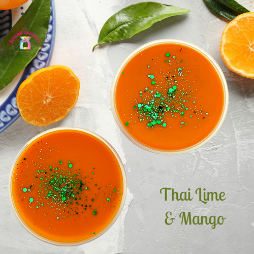 Thai Lime & Mango Wax pot - long lasting luxury handmade wax melt pot - citrus scented wax melt