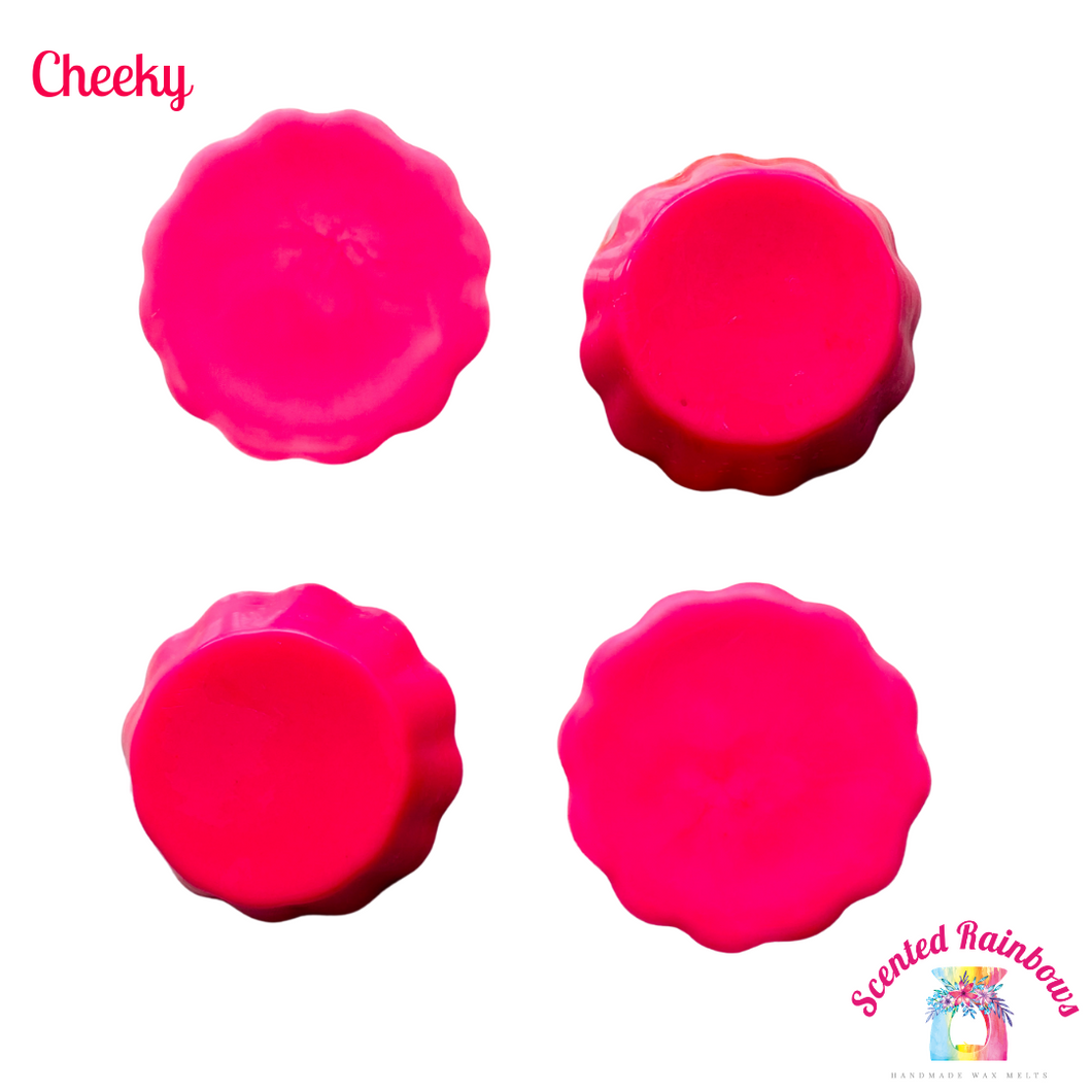 Cheeky Flirt Wax Melt Tarts - Bright Pink Wax Tarts - Strong Lasting Fragrance - Multiple Use Wax