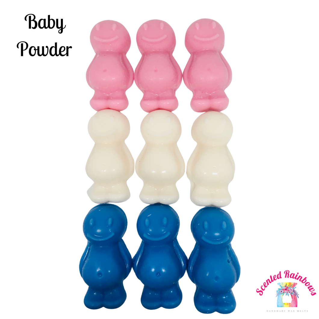 Baby Powder Wax Melt Babies - Novelty Baby Shape Wax - Baby Shower Favors - Strong Baby Powder Scent - Baby Shower Gifts