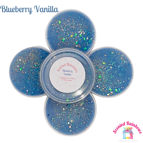 Blueberry Vanilla Wax Melt Pot - Stackable Wax Melt Pots - Easy to Store Wax - Fruity Vanilla Blend - Strong, long lasting Wax Melts 