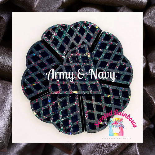 Army & Navy Wax Melt Waffle - Licquorice Scented Wax - Black Wax - Childhood Sweets - Army and Navy Sweets