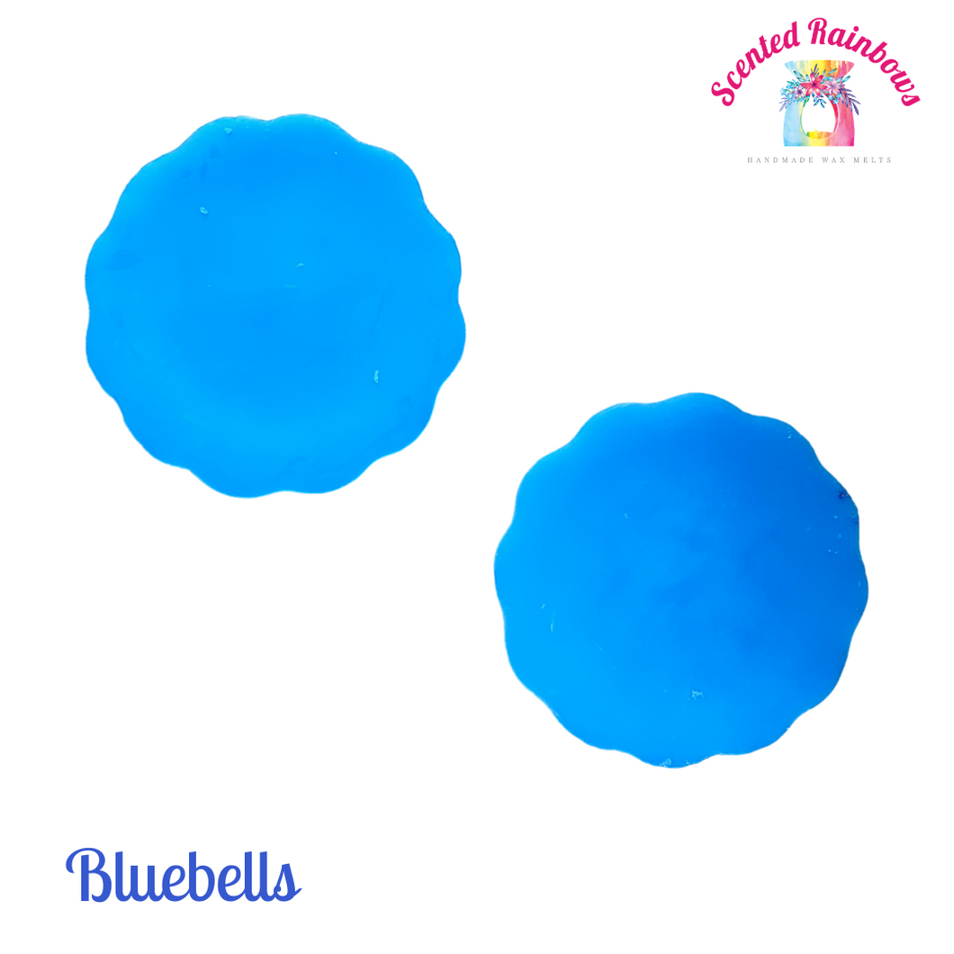 Bluebells Wax Melt Tarts - Super Strong Floral Scent - Wax Tarts - Blue Wax - Bluebells Flowers - Easily Breakable Tarts