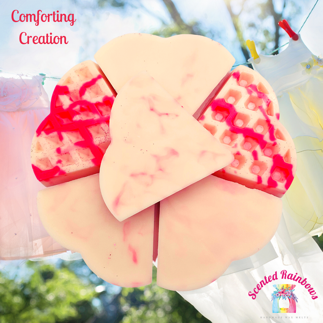 Comforting Creation Wax Melt Waffle - Laundry Blend - Freah Scent - Laundry Comfort Dupe - Marble Wax Waffle