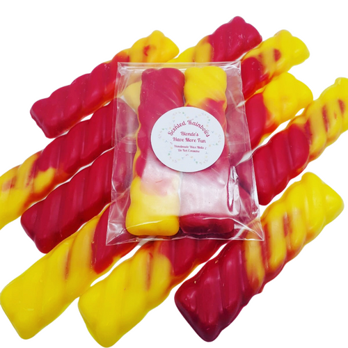 Blondes Have More Fun Wax Melt Twists - Novelty Wax Twist Bars - Unique Scent - Two Tone Colourful Wax Melts - Blonde Moment Twist - Pink Sugar Twist
