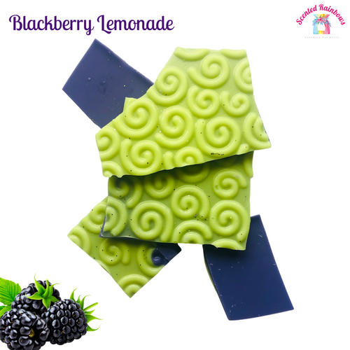 Blackberry Lemonade Wax Brittle - Colourful Wax Chunks - Wax Pieces - Huge 90g Bag - Purple and Yellow Swirl Print Wax