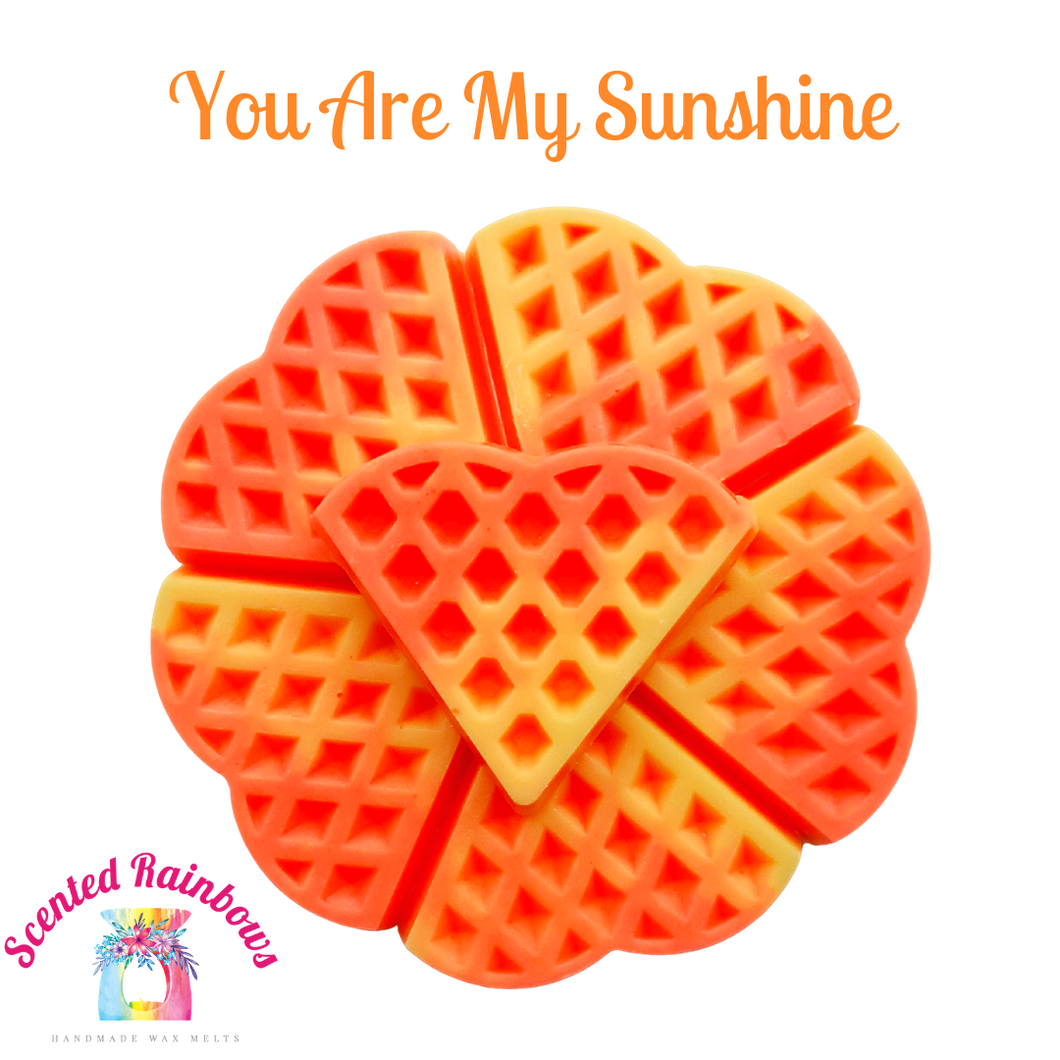 You are my sunshine - Wax Waffle - Colourful wax - Luxury Wax - Long lasting wax - laundry dupe - comfort sunshine days