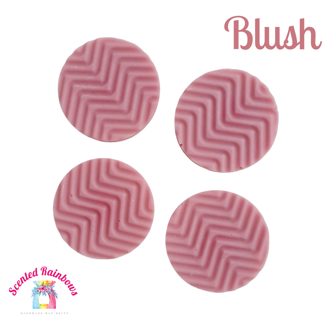 Blush Wax Melt Circle - Scented Rainbows - Unusual Wax Melt Shape - Parma Violet Scent Twist - Cheap Affordable Wax - Wax Disks - Circle Wax