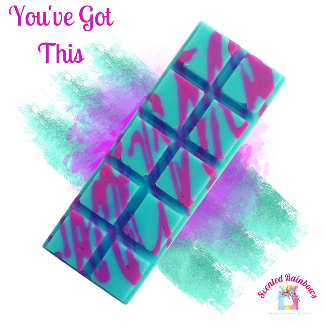 You've Got This Wax Melt Snap Bar - Scented Rainbows - Colourful - Wax Melts - Drizzle Effect Wax Bar