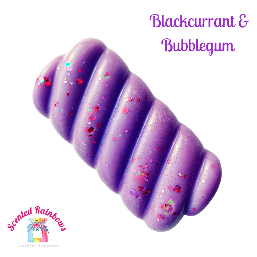 Blackcurrant and Bubblegum Super Chunky Wax Twist Bar - Fruit Blend - Chunky Twist Bar - Purple Wax - Bubblegum Blend