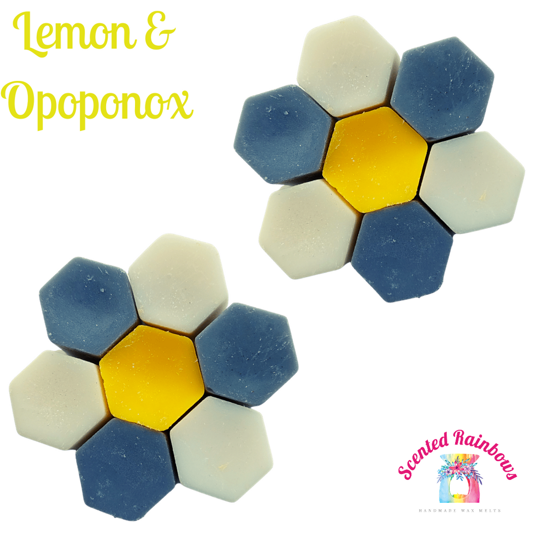 Lemon & Opoponax Wax Melt Hexs