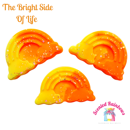 The Bright Side of Life Wax Melt - Orange and Yellow Rainbow Shape Wax Melt