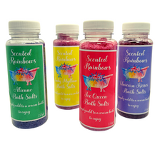 Load image into Gallery viewer, Bath Salts - Scented Rainbows - Dead Sea Salt - Colourful Bath salts - Various Scents - Bath Gift Ideas
