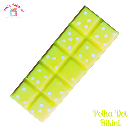 Polka Dot Bikini Wax Melt Snap Bar - Scented Rainbows 