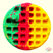 Load image into Gallery viewer, Jamaican Sunset XL Bath Bomb Waffle - Scented Rainbows 
