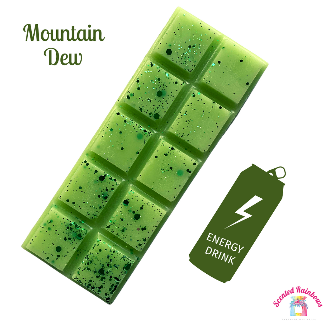 Mountain Dew Wax Melt Snap Bar - Scented Rainbows 