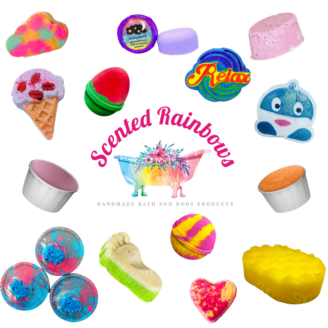 Bath/Body Rainbow Mystery Selection - Scented Rainbows - Gift Ideas - Birthday Presents - Stocking Fillers - Bath Prodcuts And Wax Melts Bundle