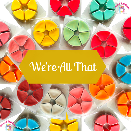 We're All That Wax Melt Collection - Bright Colourful Wax Melts - Wax Segments - Easily Breakable wax melts - Extra Large Wax Pots - Wax Melt Collection