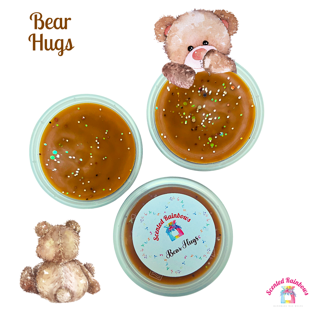 Bear Hugs Wax Melt Pot - Stackable Wax Pots - Strong Bakery Scent - Many Uses