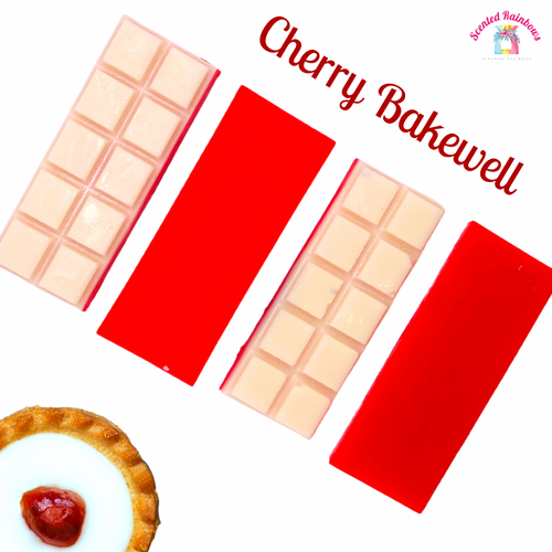 cherry bakewell wax melt bar strong bakery scent long lasting 